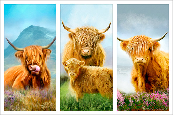 Highland Cow Typtic